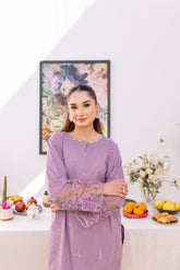 2PC Summer Embroidered Dress - 1034